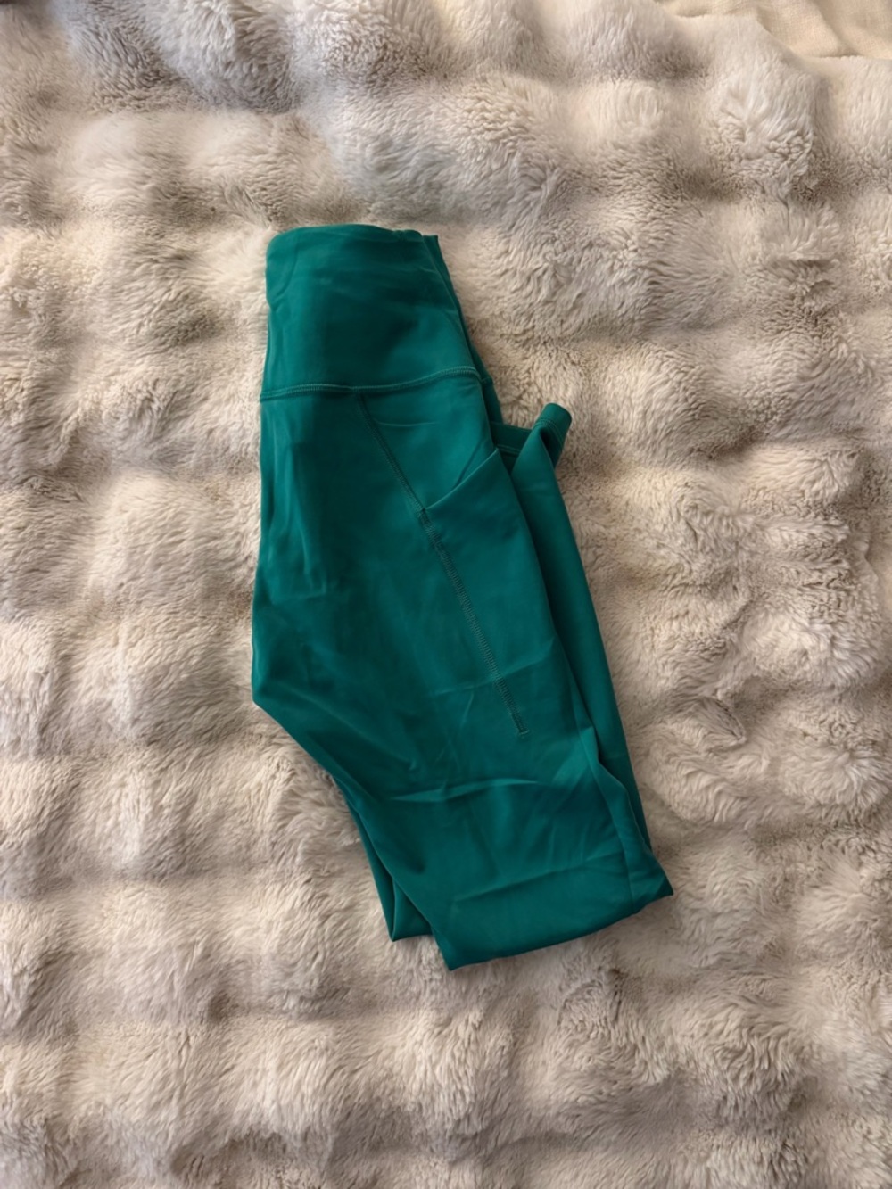 Lululemon 6 Teal High-Waist Leggings with pockets